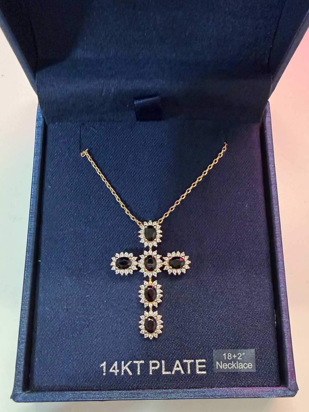 Simply Silver “Simply Brilliant” Cross Pendant Necklace